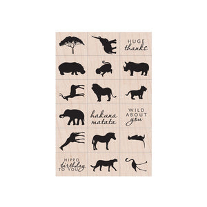 Safari Woodblock Ink 'n' Stamp
