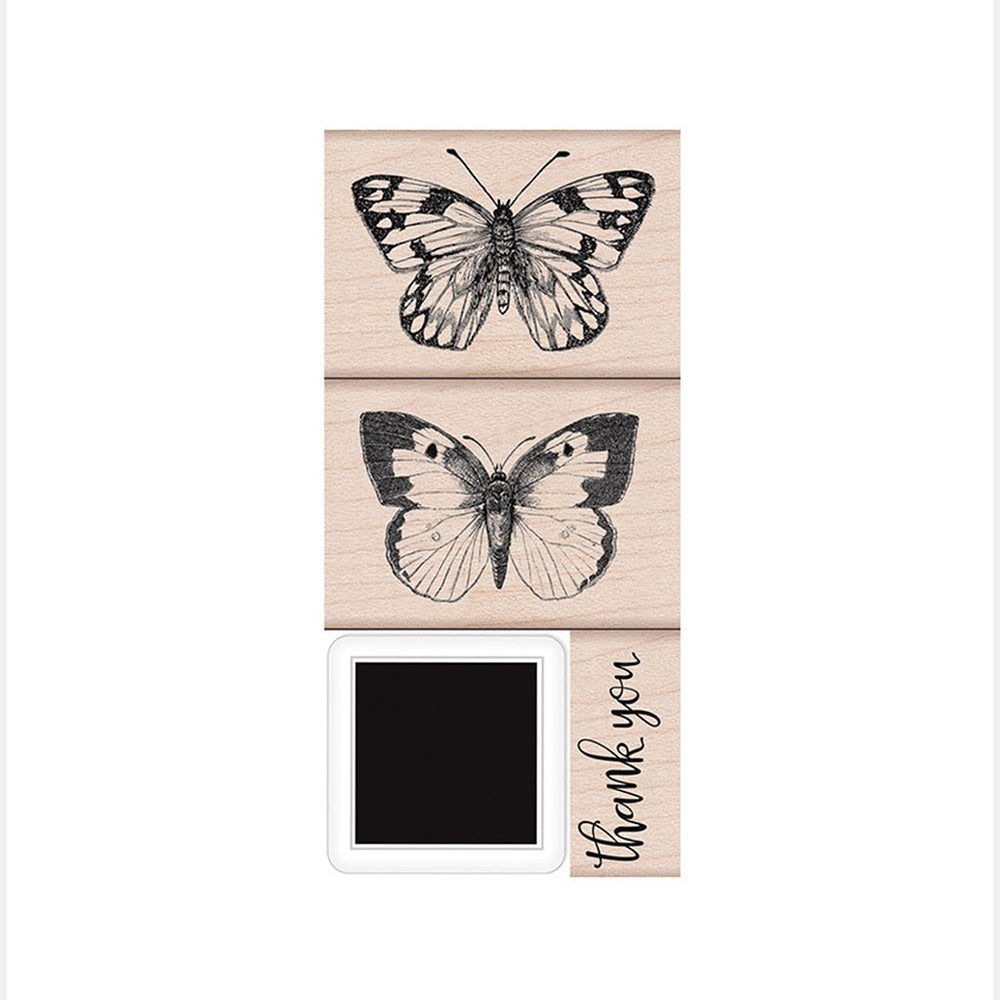 Butterfly Stamp Set Woodblock Stamp Set