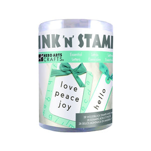 Essential Letters Woodblock Ink 'n' Stamp