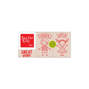 Hero Kids Woodblock Stamp Set