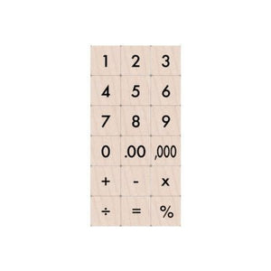 Math Fun Woodblock Ink 'n' Stamp