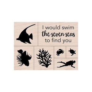 LP497 Swim the Seven Seas Set - Hero Arts