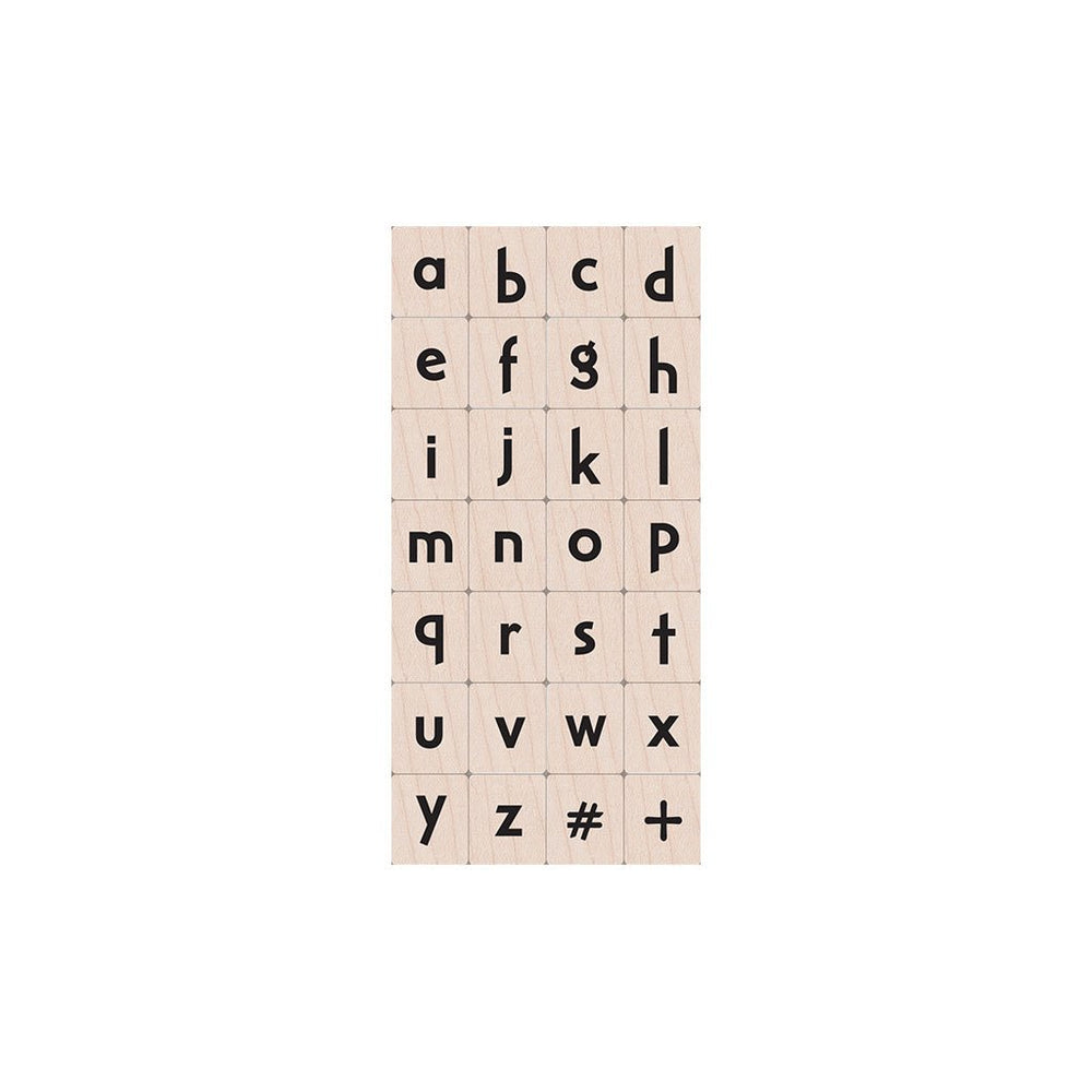 Craft Lowercase Letters Woodblock Stamp Set