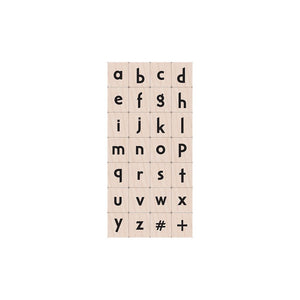 Craft Lowercase Letters Woodblock Stamp Set