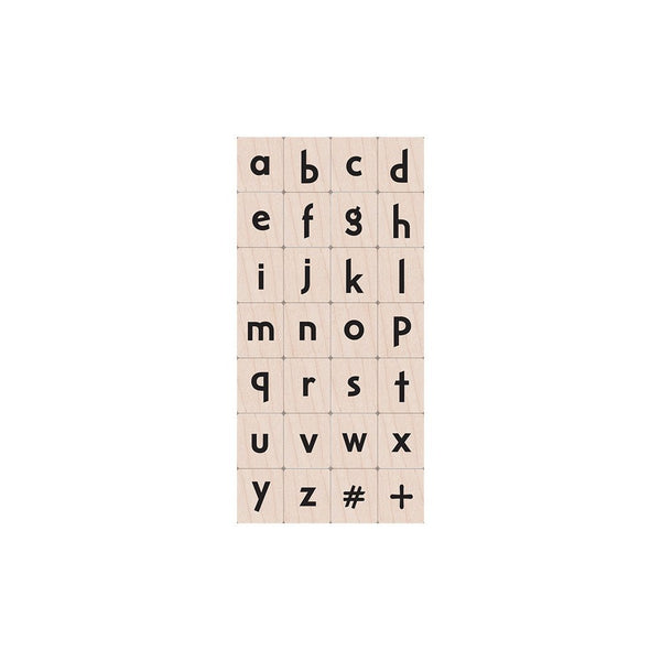 Craft Lowercase Letters Woodblock Stamp Set
