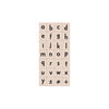 Craft Lowercase Letters Woodblock Stamp Set