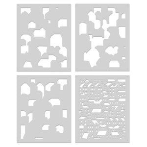 Stacked Houses Layering Stencils of the Month - June 2024