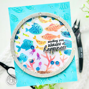 School of Fish Layering Stencils of the Month - July 2024