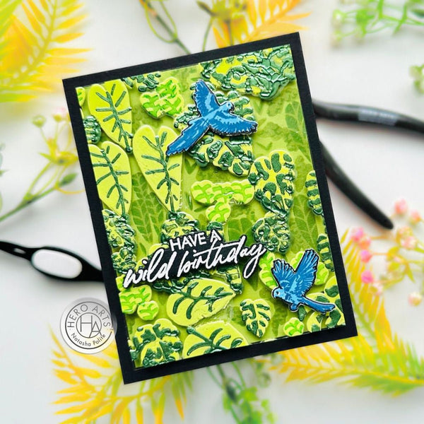 Tropical Leaves Layering Stencils of the Month - August 2024