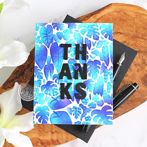 Tropical Leaves Layering Stencils of the Month - August 2024