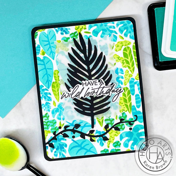 Tropical Leaves Layering Stencils of the Month - August 2024