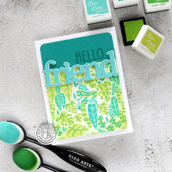 Tropical Leaves Layering Stencils of the Month - August 2024