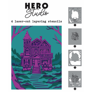Haunted House Layering Stencils of the Month - September 2024