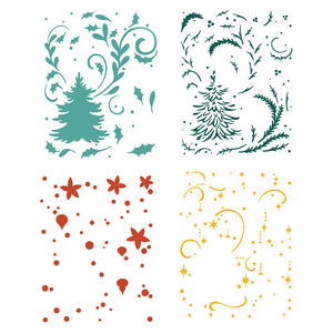 Christmas Tree Layering Stencils of the Month - October  2024