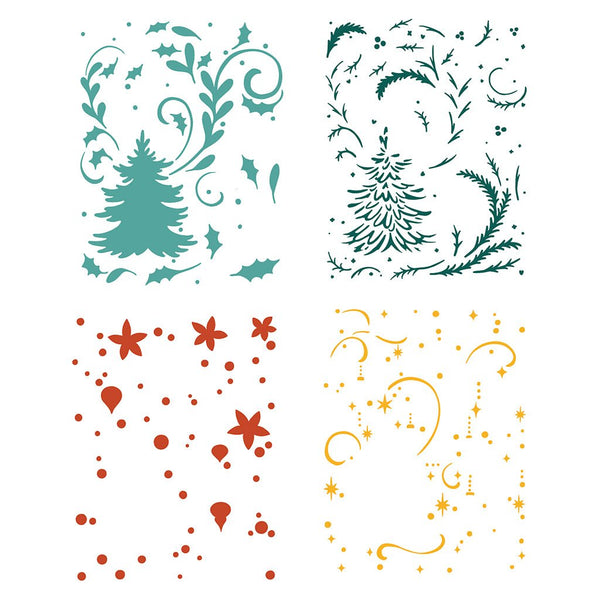 Christmas Tree Layering Stencils of the Month - October  2024