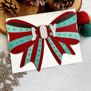 Peppermint Stripes Embossing Folder