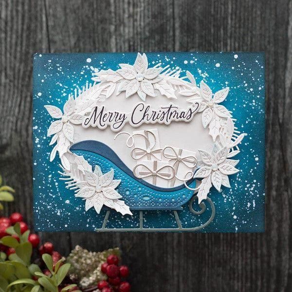 Delivering Joy Sleigh Etched Dies from the Handmade Holidays Collection