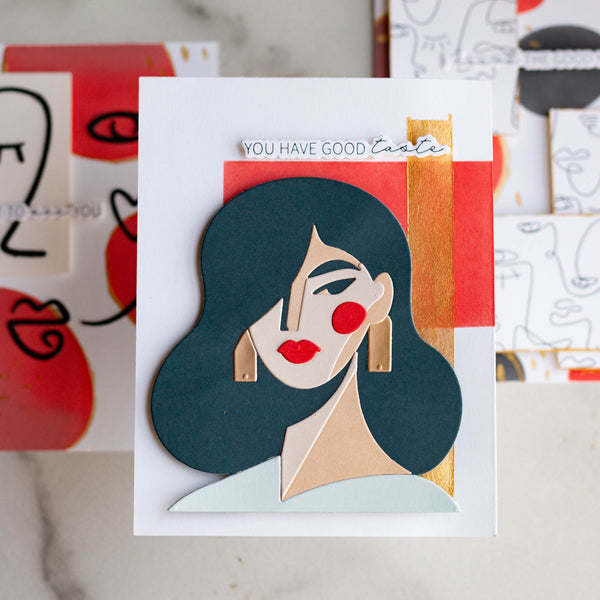All My Senses Sentiments Press + Foil Plate & Die Set by Jaycee Gaspar