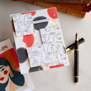 All My Senses Faces Press + Foil Plates and Stencil Bundle by Jaycee Gaspar