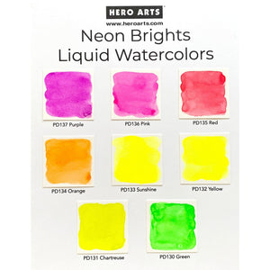 Liquid Watercolor Neon Brights Yellow