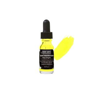 Liquid Watercolor Neon Brights Yellow
