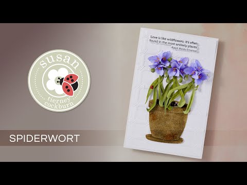 Spiderwort Etched Dies by Susan Tierney-Cockburn