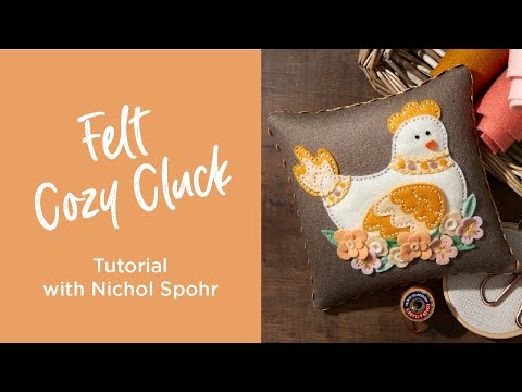 Felt Cozy Cluck Etched Dies by Nichol Spohr