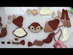 Felt Forest Fox Etched Dies by Nichol Spohr