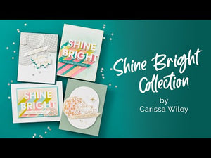 Sparkle On Sentiments Press Plate & Die Set from the Shine Bright Collection by Carissa Wiley