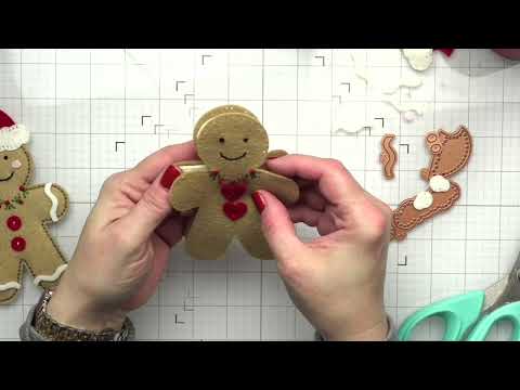 Felt Gingerbread Boy & Girl Etched Dies by Nichol Spohr