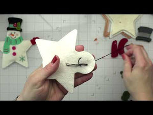 Felt Snowman Star Etched Dies by Nichol Spohr