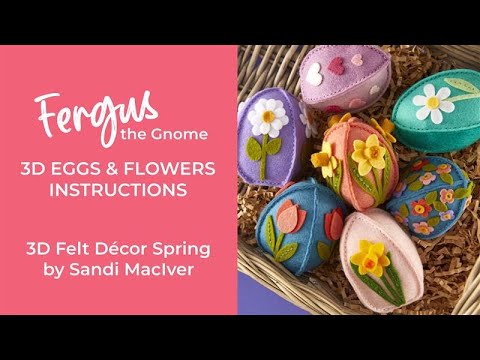 Spring Embellishments Felt Décor Etched Dies by Sandi MacIver