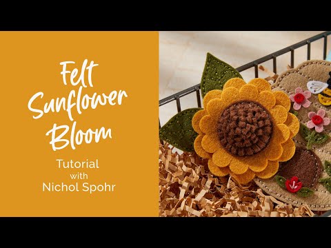 Felt Sunflower Bloom Etched Dies by Nichol Spohr