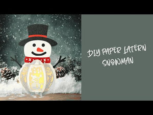DIY Paper Lanterns - Snowman