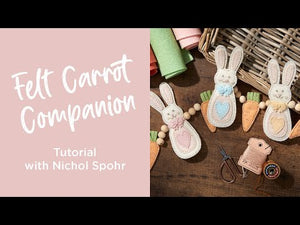 Felt Carrot Companion Etched Dies by Nichol Spohr