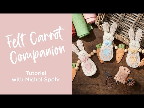 Felt Carrot Companion Etched Dies by Nichol Spohr