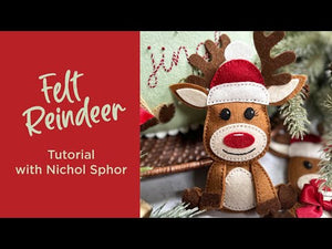 Felt Reindeer Etched Dies by Nichol Spohr