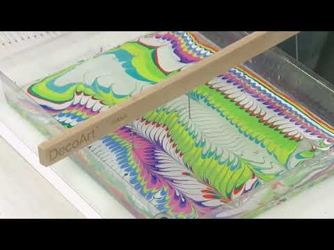 DecoArt - Primaries Water Marbling Acrylic Paint Set