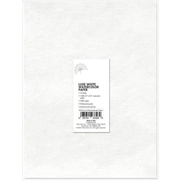 Luxe White Watercolor Paper - 8.5 x 11