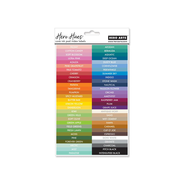 Core Ink Pad Index Labels
