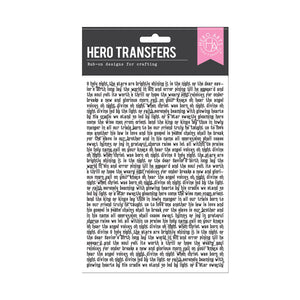 Holiday Collage Hero Transfers