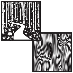 Nature Patterns Stencil Pair