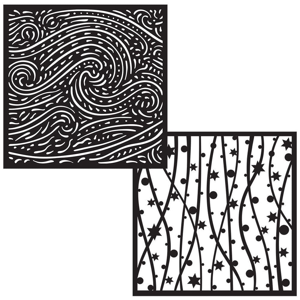 Celebration Swirls Stencil Pairs
