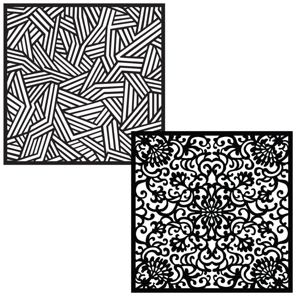 Kaleidescope Stencil Pairs