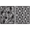 Peacock Patterns Stencil Pairs