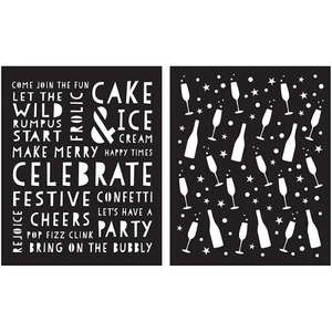 Celebration Time Stencil Pairs