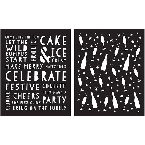 Celebration Time Stencil Pairs