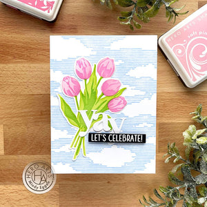 Color Layering Tulip Bouquet Stencils