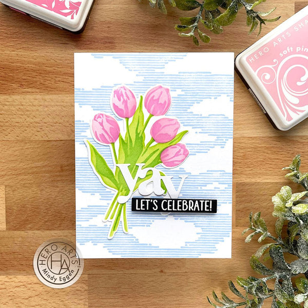Color Layering Tulip Bouquet Stencils