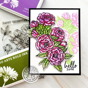 Peonies Bunch Layering Stencils